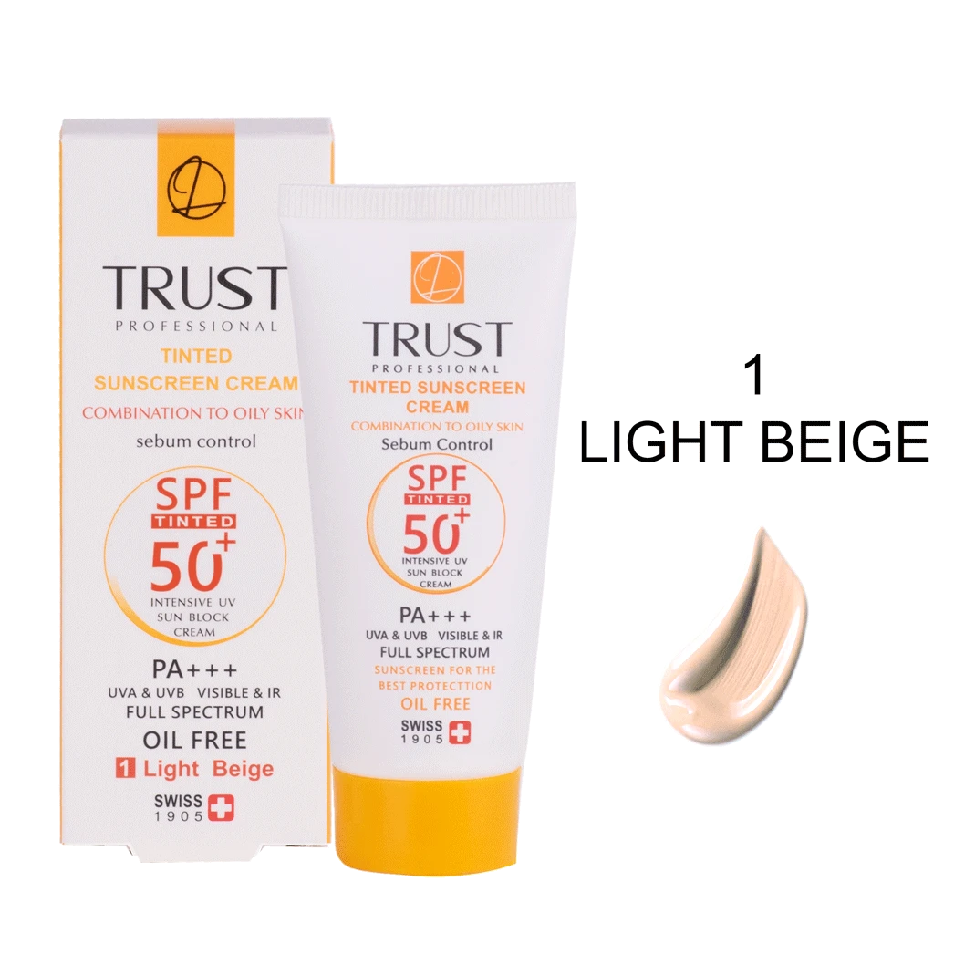 کرم ضد آفتاب رنگی و کنترل چربی بژ روشن (پوست مختلط تا چرب)