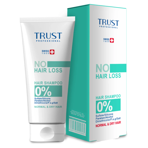 شامپو سر تقویت کننده و ضد ریزش تراست مناسب موی خشک تا نرمال